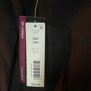 Black Straight Leg Pants